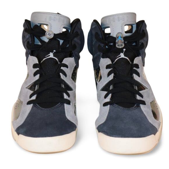 Women Black & Grey Jordan 6 Retro Tech Chrome 2020 - CK6635-001 - Size 8.5 - Picture 4 of 8